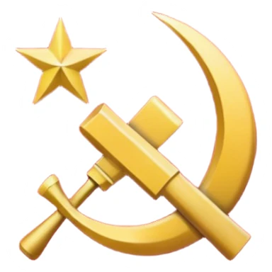 pure logo of communist party without star sticker
