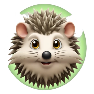hedgehog with menace symbols from jojos bizarre adventure  sticker