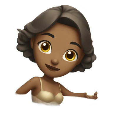 Girl relaxing in spa sticker