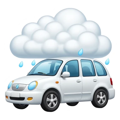 a vehicle made out of cloud  sticker