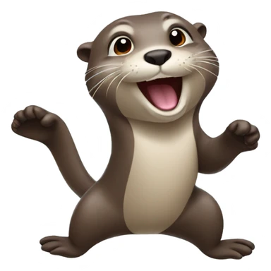 An otter doing a Hang loose sticker