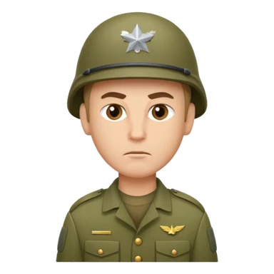 soldier without helmet sticker