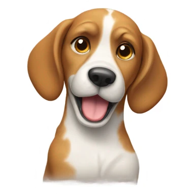 Dog giving the peace sign sticker