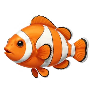 Clown fish in an aquarium sticker