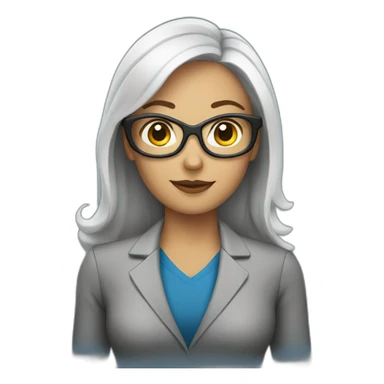 super hero female manager sticker