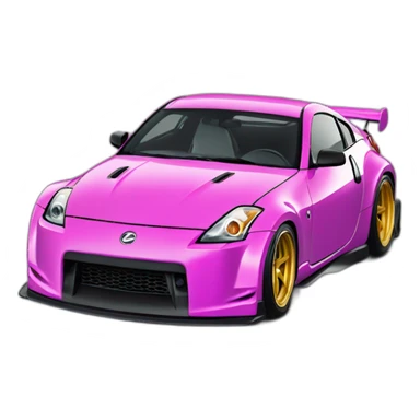 350z drift tuning pink sticker