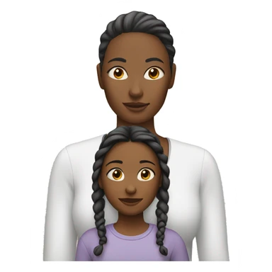 Mom and daughter  sticker