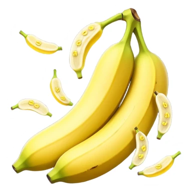 Banana wrapped in small glowing lights. sticker