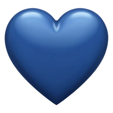 Navy blue heart sticker
