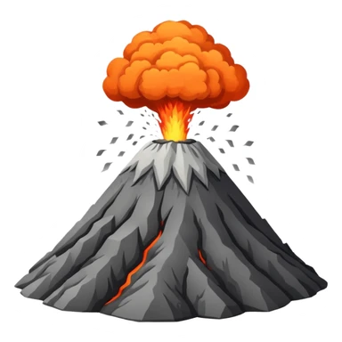Volcano before eruption sticker