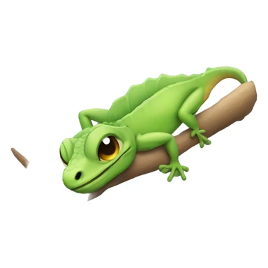 lizard falling asleep sticker