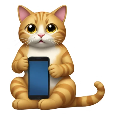 Cat texting  sticker