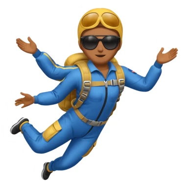 sky diving sticker