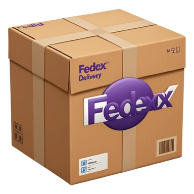 FedEx delivery parcel sticker