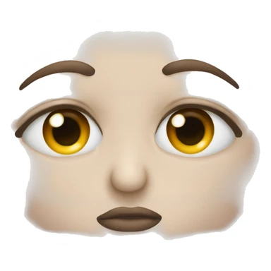 Eye roll with puckered lips sticker