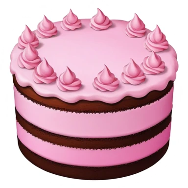 Chocolate cake with pink frosting  sticker