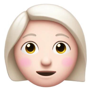 pastel pink calm emoji face  sticker