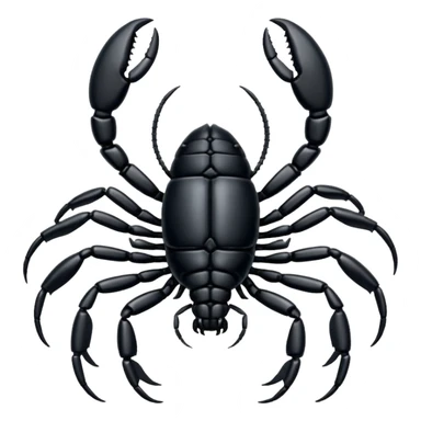 Black sicrpio insect sticker