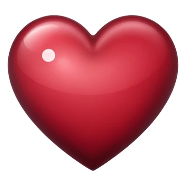 Coeur couleur bordeaux sticker
