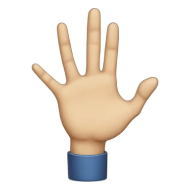 Daumen zwischen Zeige- und Mittelfinger sticker