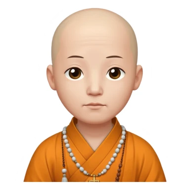 Chinese monk  sticker