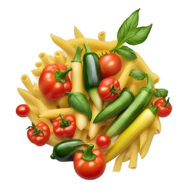 Vegetarian pasta dish sticker