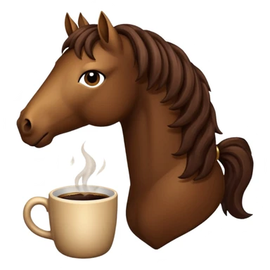 I need a coffee horse sticker