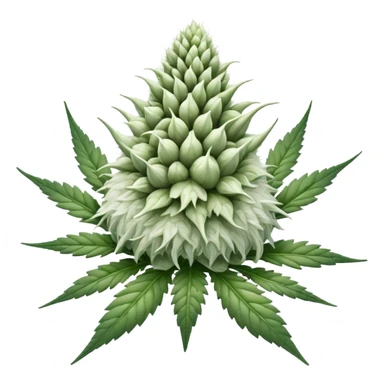 white color marijuana sticker