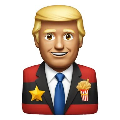 trump working at McDonalds sticker