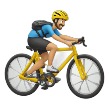 Rueda de bicicleta saludando sticker