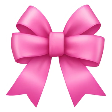 Pink ribbon bow  sticker