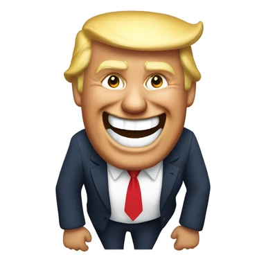 trump laugh sticker