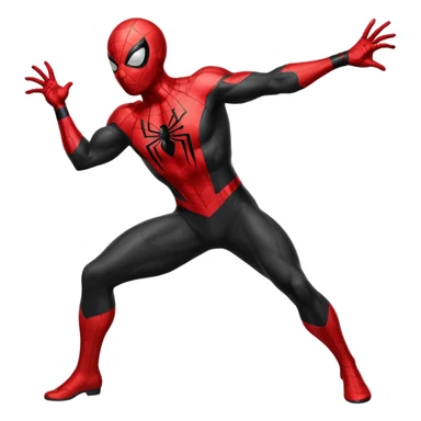 homen aranha de viuva negra sticker