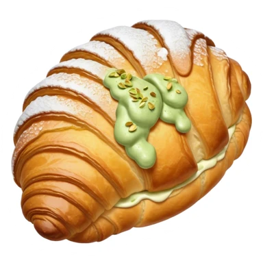  croissant with pistachio cream sticker