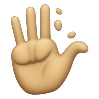 Croise les doigts et pouce sur le cote sticker