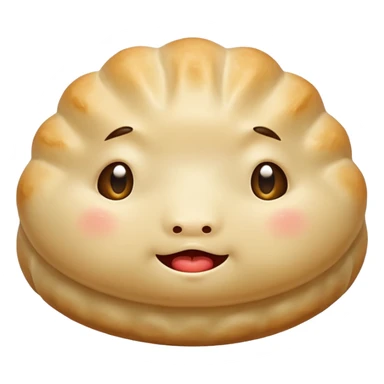 Dumpling with drool face sticker