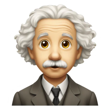 albert einstein as a kid sticker