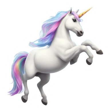 Unicorn flying with butterflies sticker