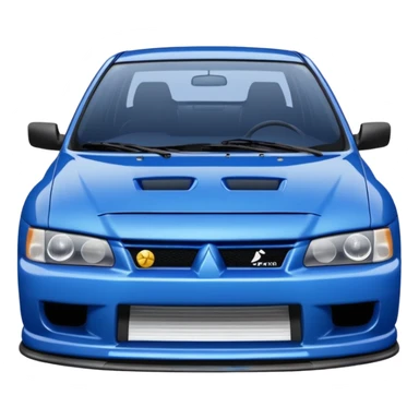 Mitsubishi Lancer Evo VI best view with some cool prints sticker
