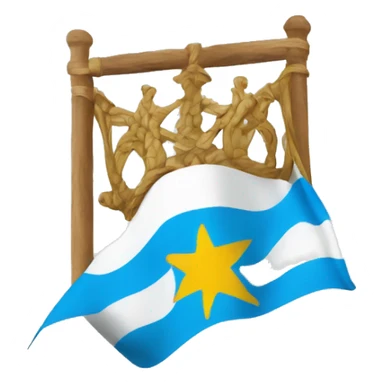 La bandera de galicia sticker