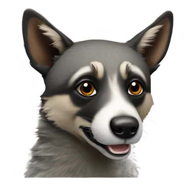 Raccoon and blue heeler sticker