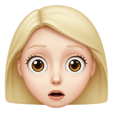 surprised face sticker