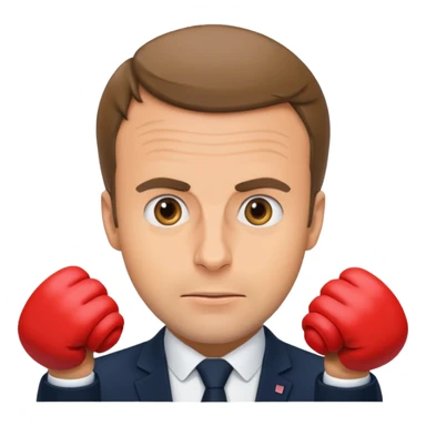 Macron entrain de faire caca sticker