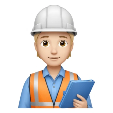 civil engineer with blueprint sticker