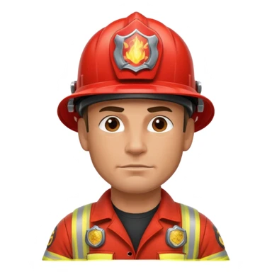 tatooed fireman sticker