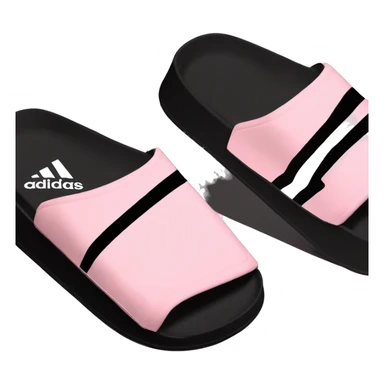 adidas adilettes sandals comfort pink cloud and black sticker