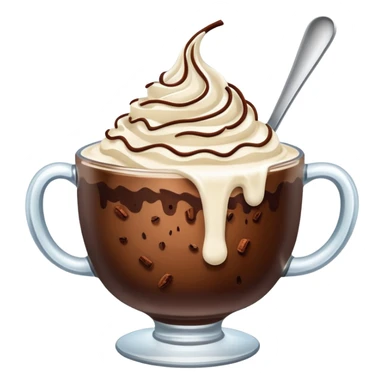 Ice Cacao with whipping cream  sticker