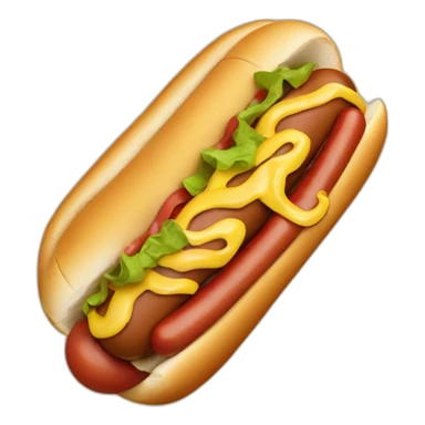 Hot dog eating a hot dog  sticker