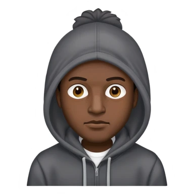 Man with New era hood and big heads sticker