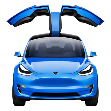 Tesla Model Y - Tesla (Model Year: 2022) (Iconic colour: Blue) sticker